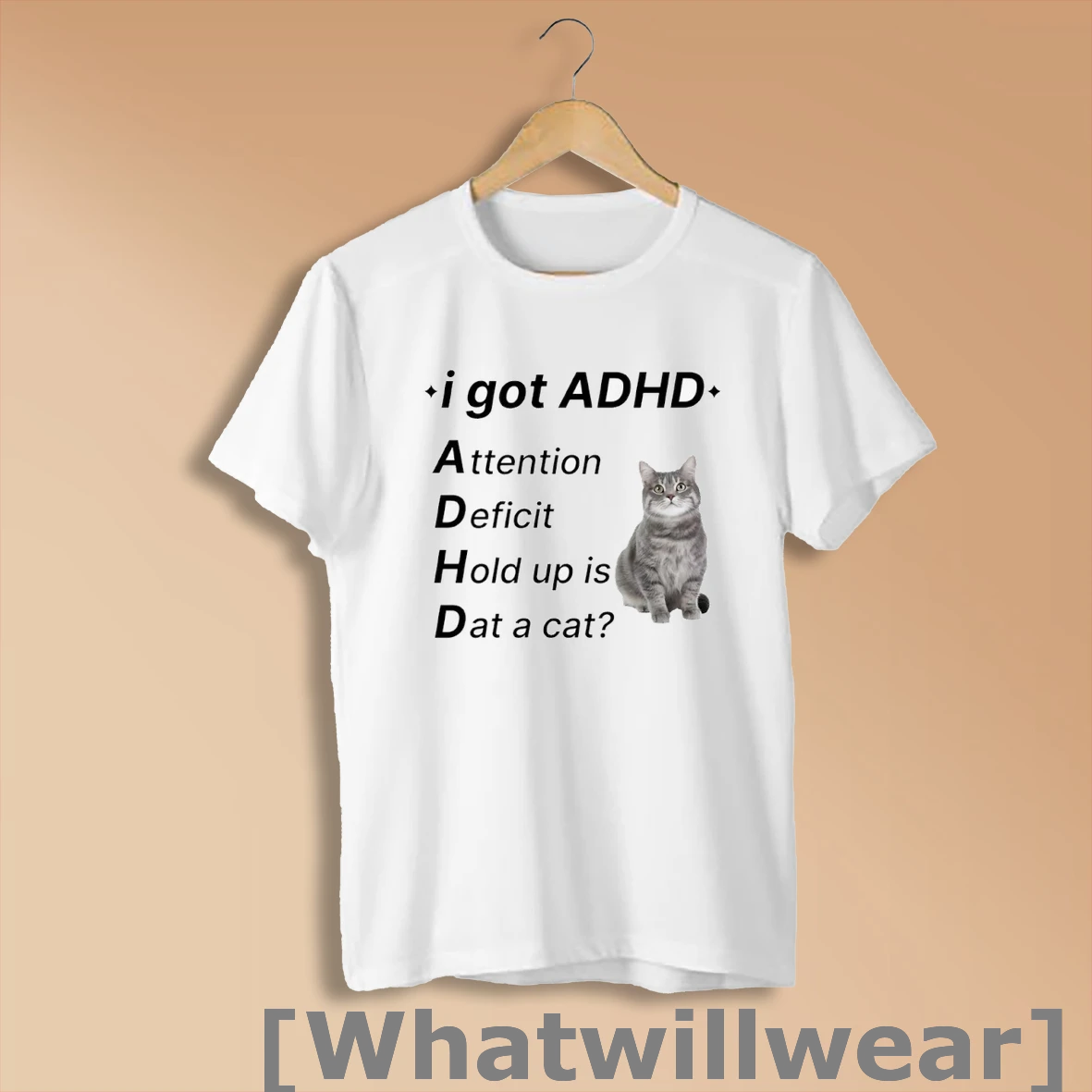 Official I Got Adhd Attention Deficit Hold Up Is Dat A Cat T Shirt Sweatshirt