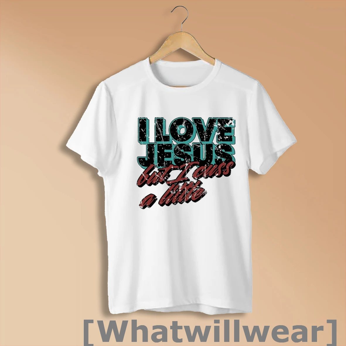 Official I Love Jesus But I Cuss A Little Shirt Sweatshirt