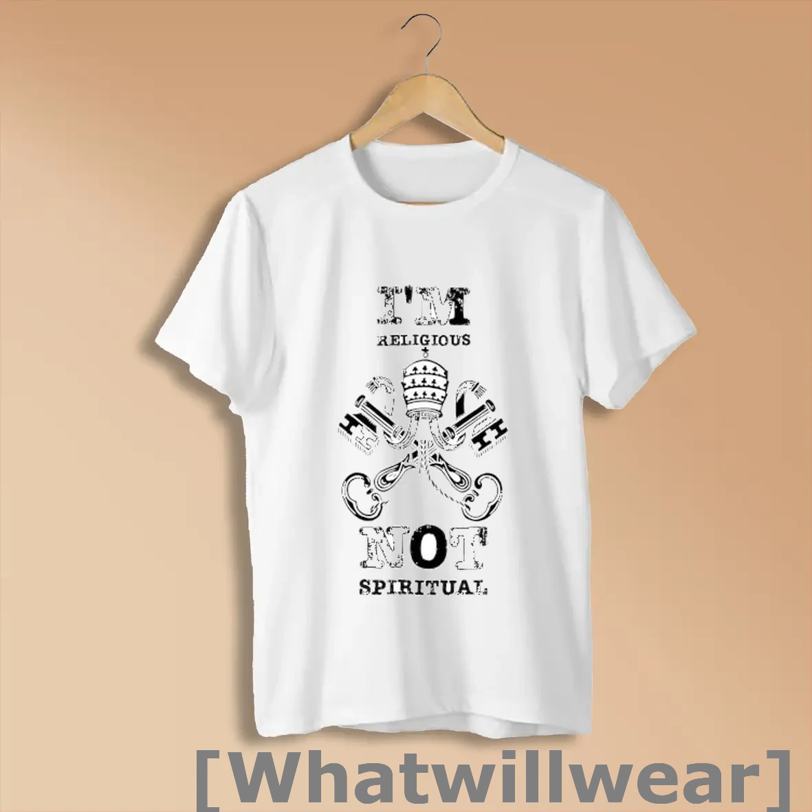 Official I_m Religious Not Spiritual Catholic Keys Pope Hat Shirts