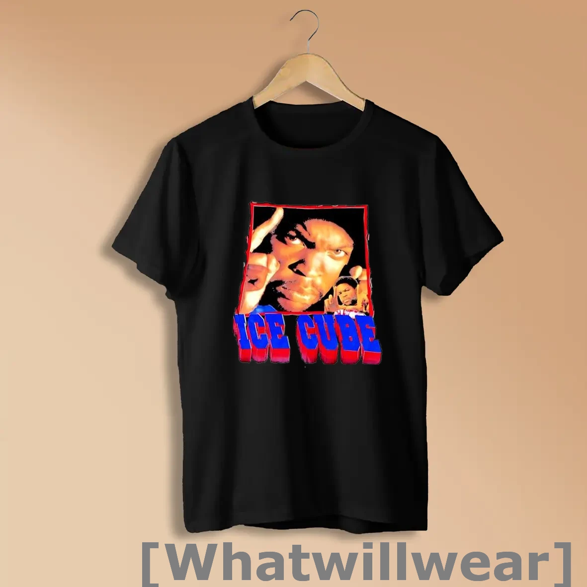 Official Ice Cube Rapper Portrait Middle Finger Shirts
