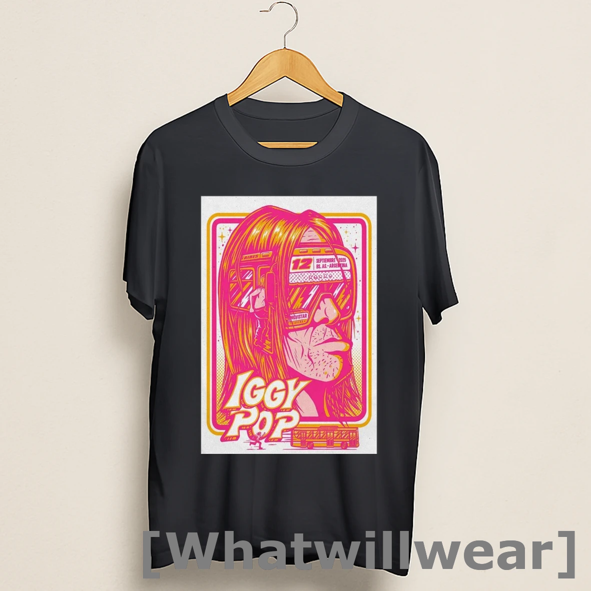 Official Iggy Pop Buenos Aires Argentina September 12 2025 Art Shirts