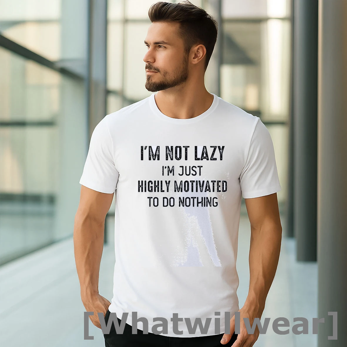 Official Im Not Lazy Im Just Highly Motivated To Do Nothing Classic Mens Tshirts Sweater