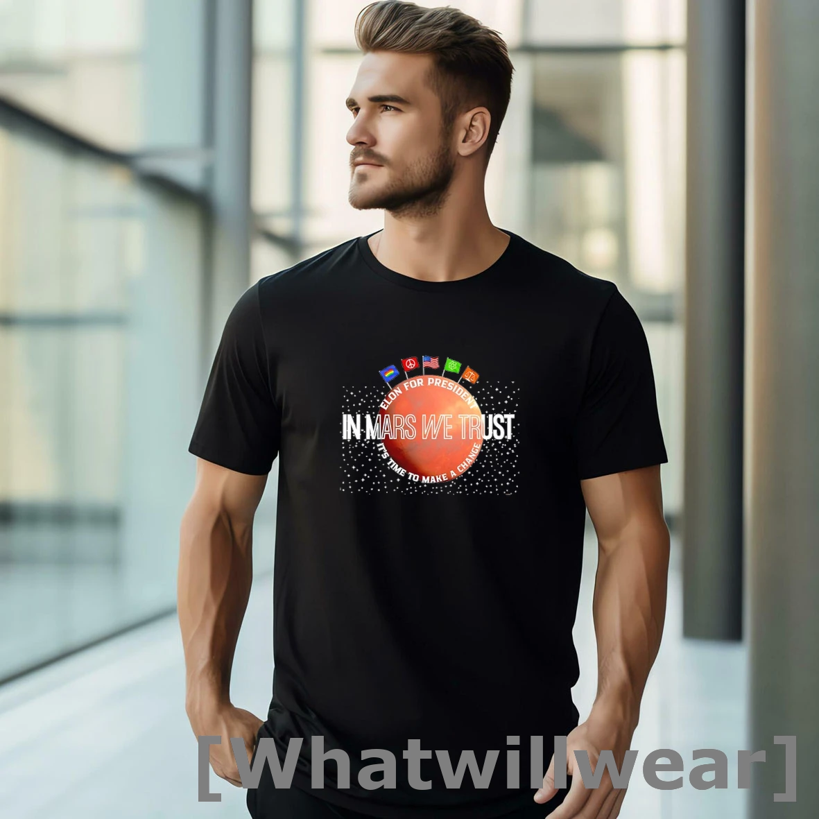 Official In Mars We Trust Elon For President Its Time To Make A Change Tshirts Sweater