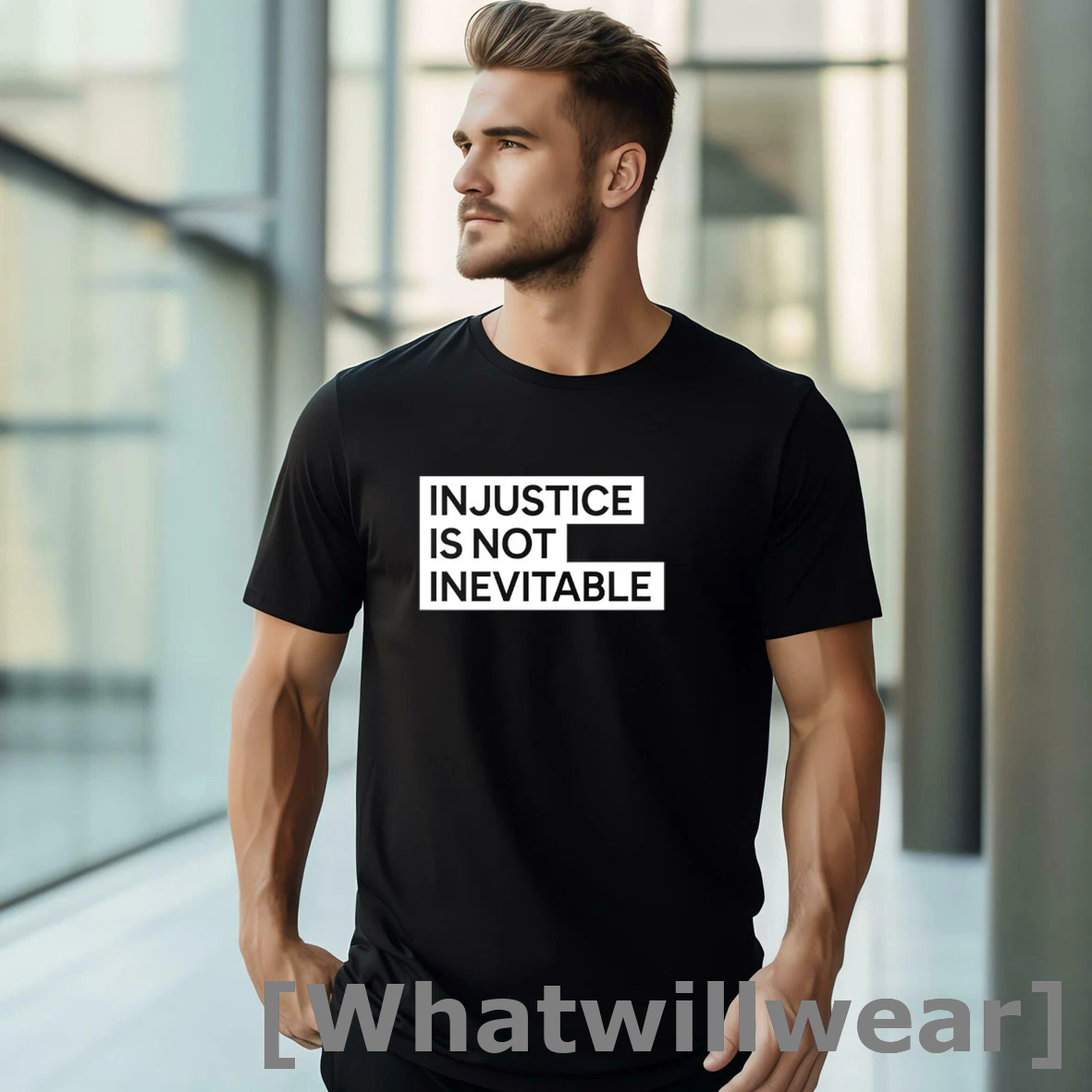 Official In Justice Is Not Inevitable Tshirts Sweater