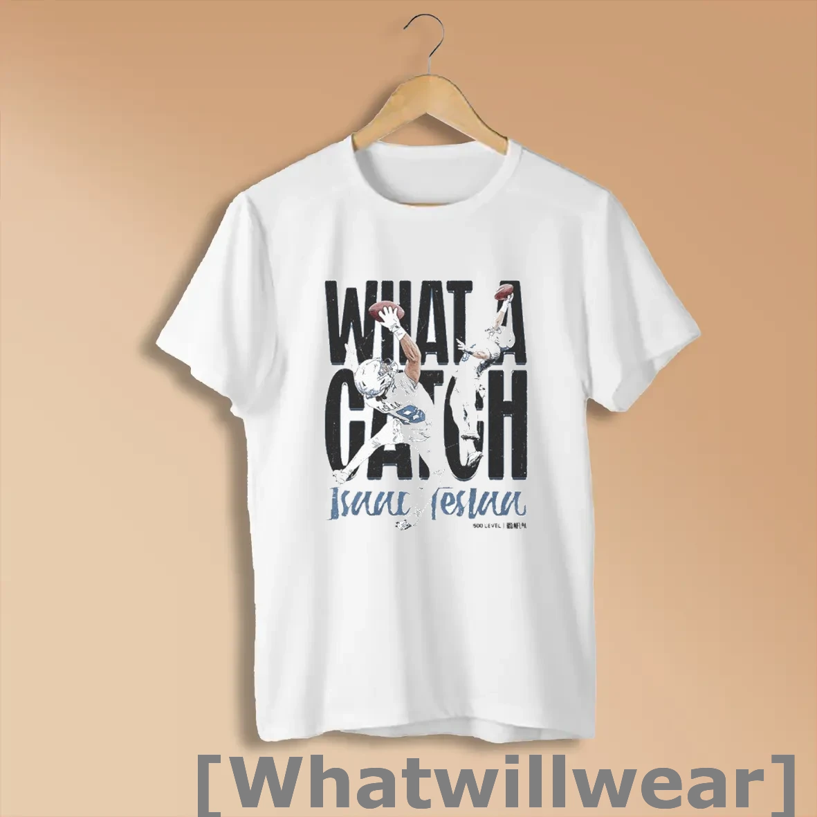 Official Isaac Teslaa Detroit Lions What A Catch Shirts