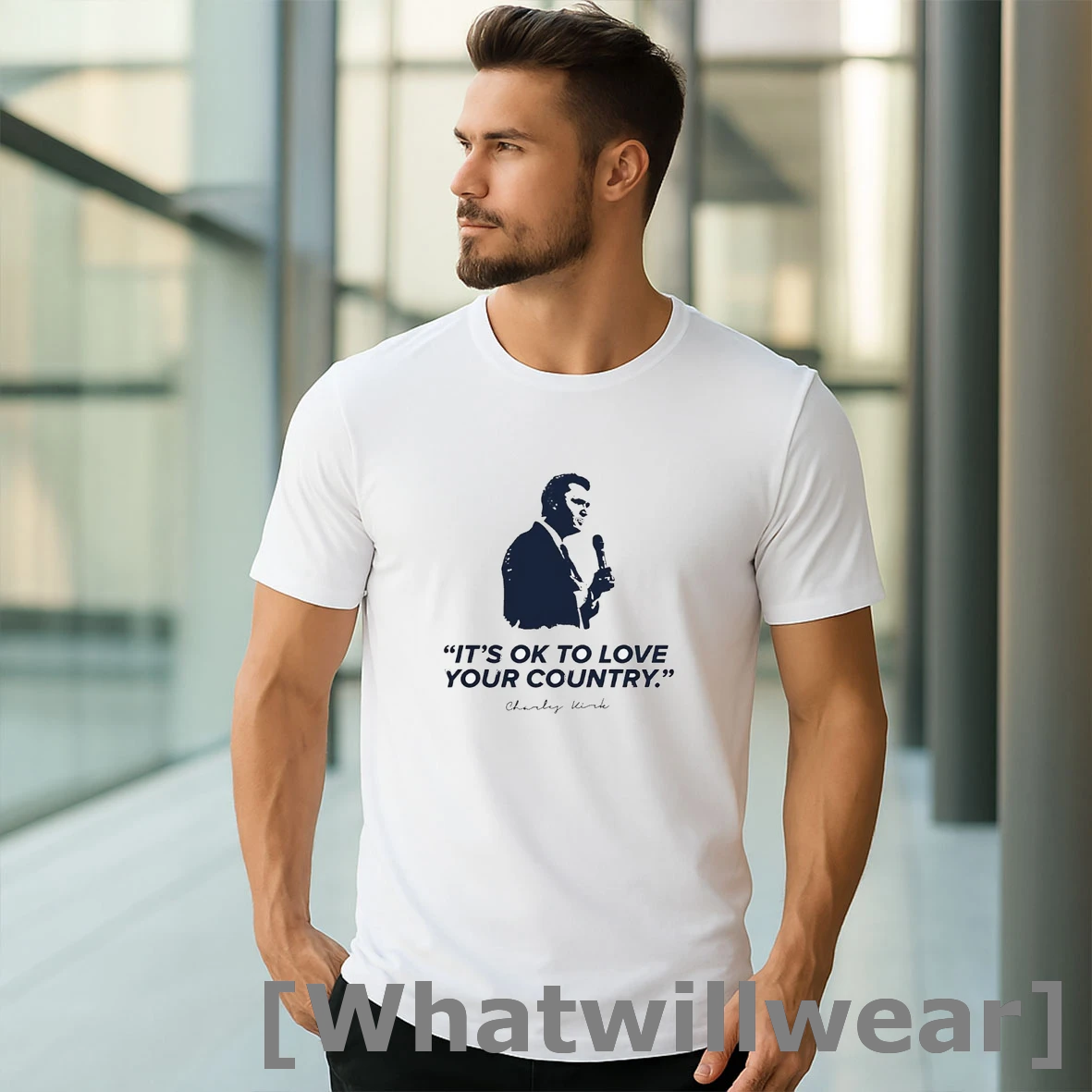 Official Its Ok To Love Your Country Charlie Kirk Tshirts Sweater
