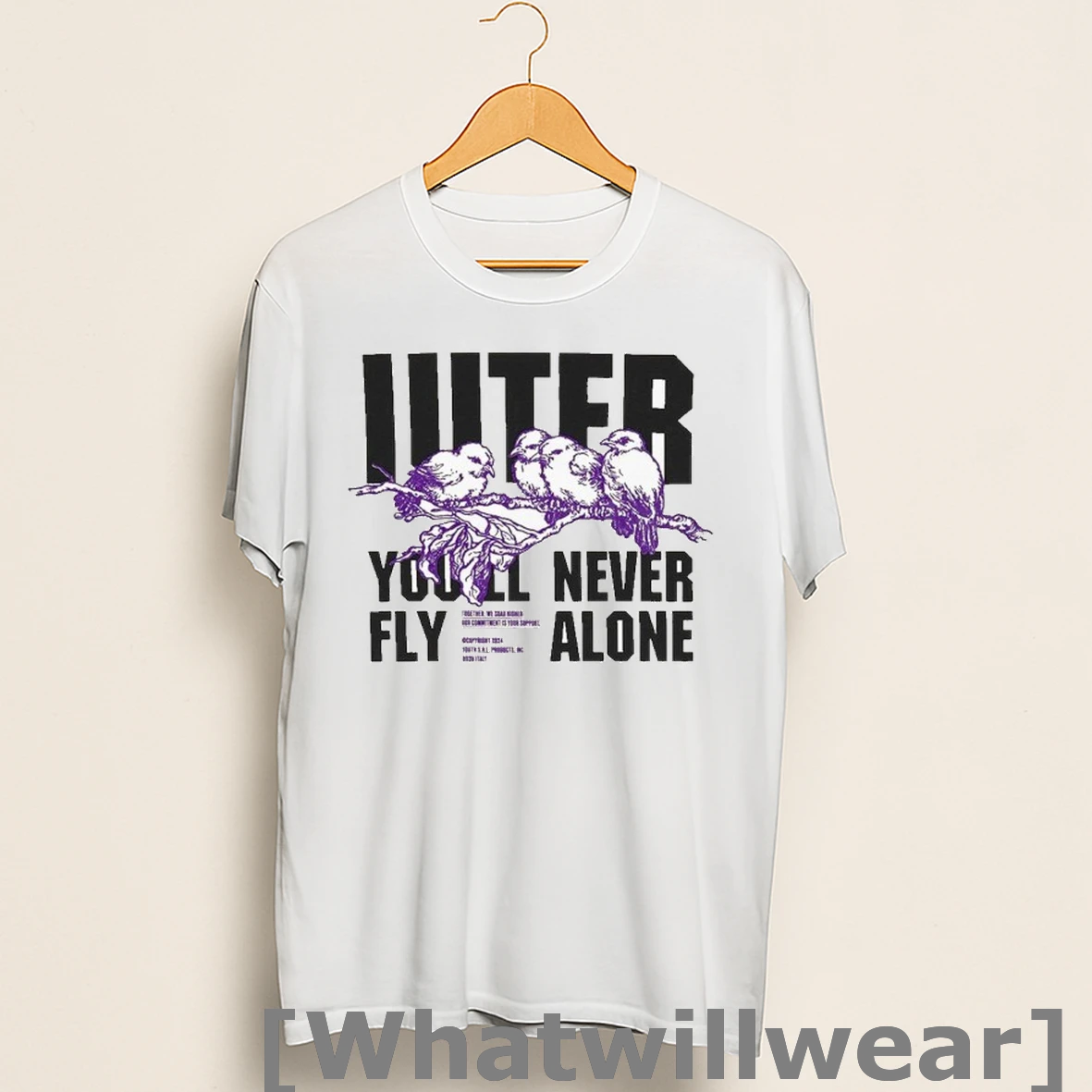 Official Iuter Youll Fly Never Alone Birds Shirts
