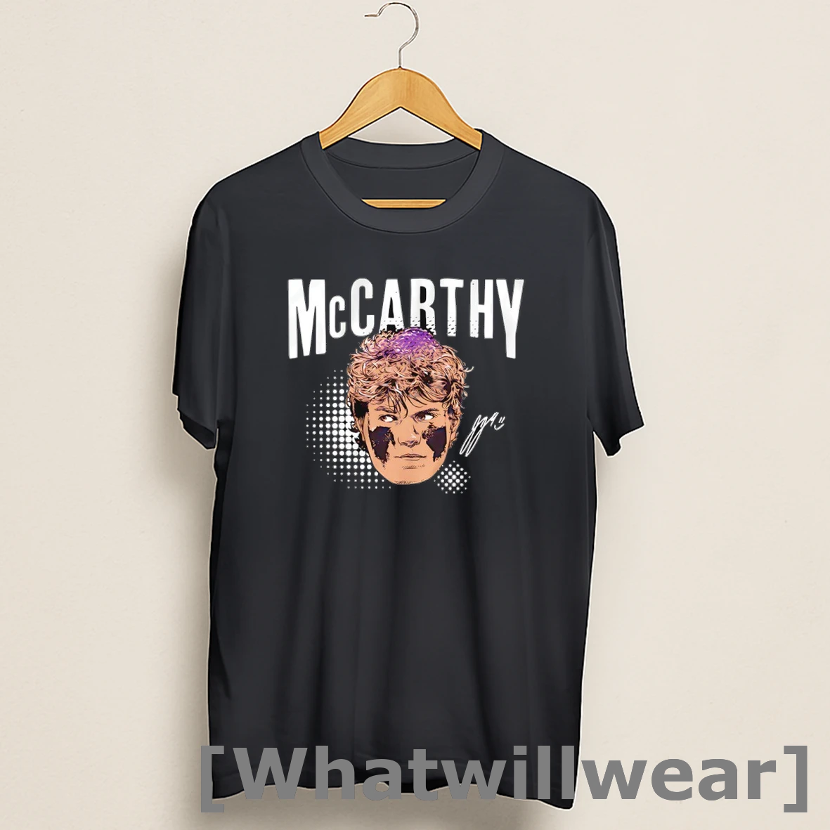 Official J J Mccarthy Minnesota Vikings Swag Head Signature Shirts