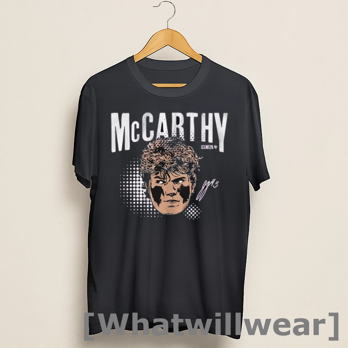 Official J J Mccarthy Swag Head Shirts