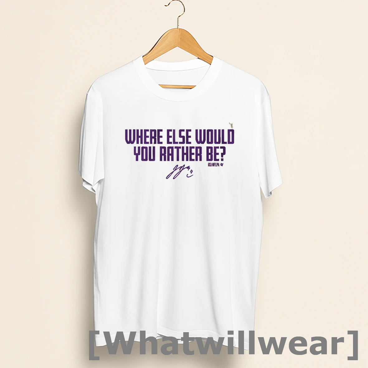 Official J J Mccarthy Where Else Would You Rather Be Minnesota Vikings Nfl Signature Shirts