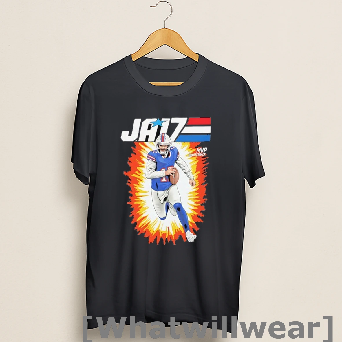 Official Ja17 Gi Joe X Josh Allen Buffalo Bills Shirts