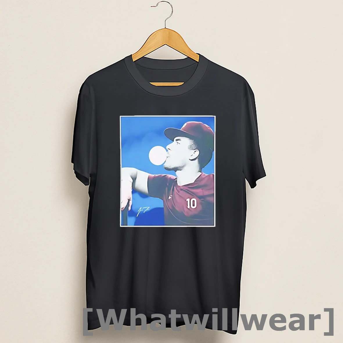 Official Jt Realmuto Bubble Gum Portrait Shirts