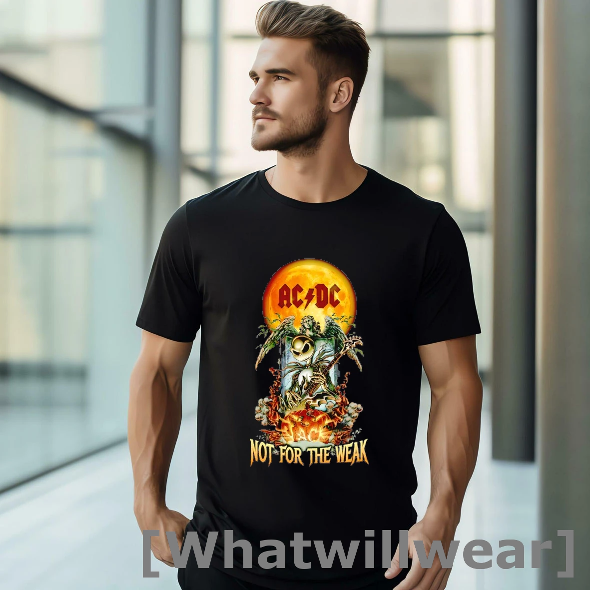 Official Jack Skellington Acdc Not For The Weak Tshirts Sweater