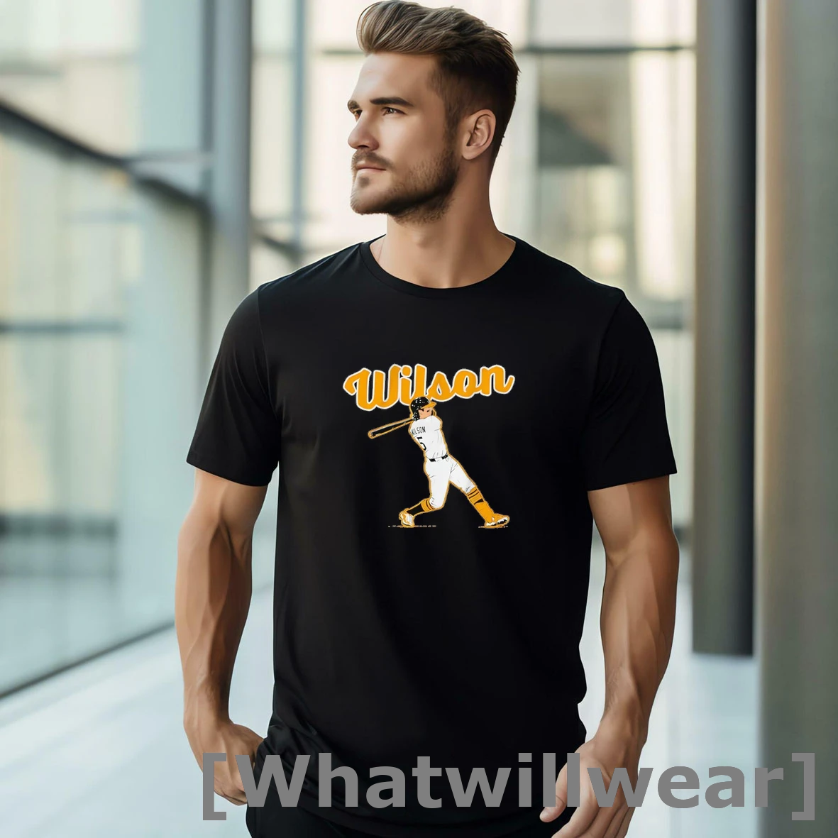 Official Jacob Wilson Oakland Athletics Slugger Swing Tshirts Sweater