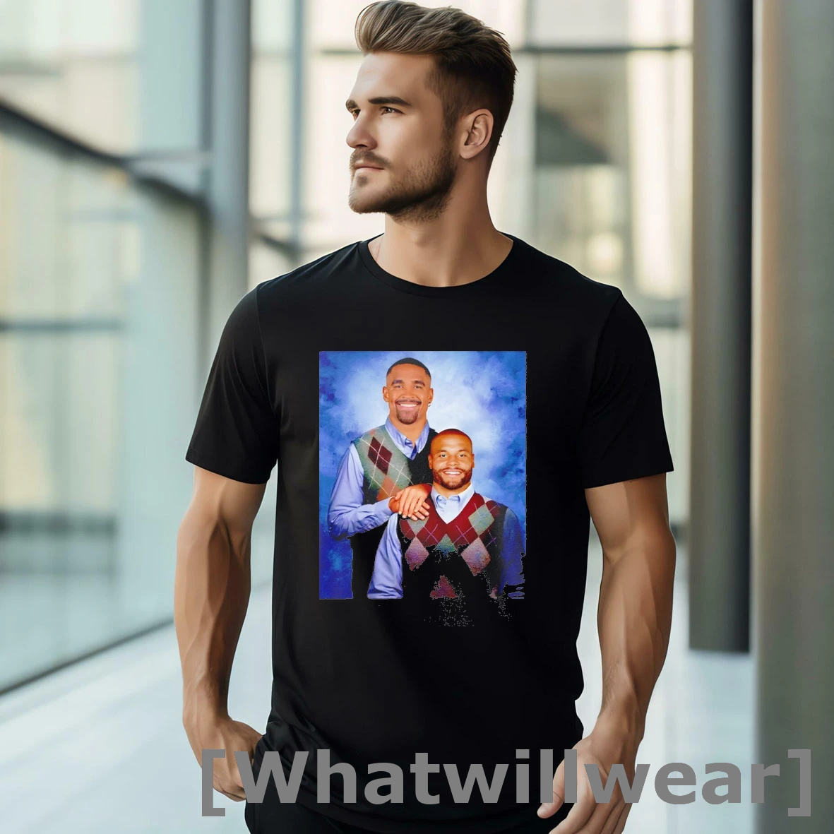 Official Jalen Hurts And Dak Prescott Philadelphia Eagles X Dallas Cowboys Step Brothers Football Nfl 2025 Classic Mens Tshirts Sweater