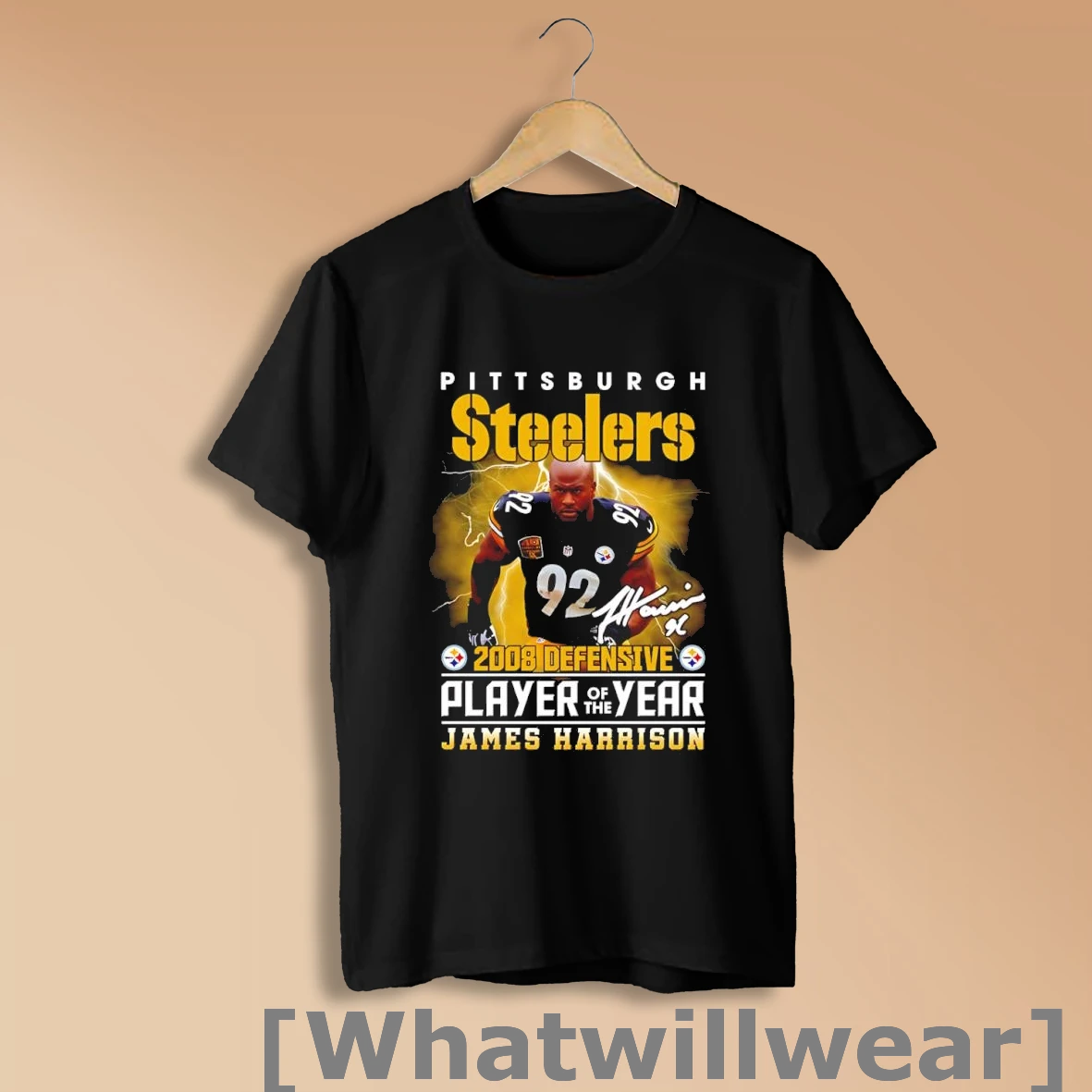 Official James Harrison 2008 Defensive Player Of The Year Signature Shirt Sweatshirt