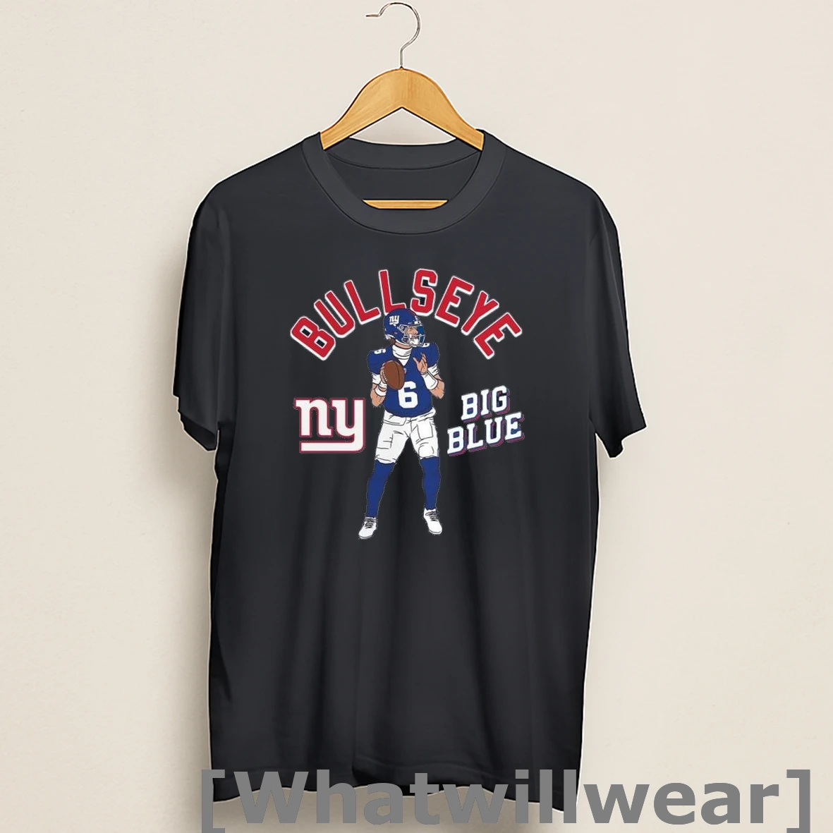 Official Jaxson Dart New York Giants Bullseye Player Pack Shirts