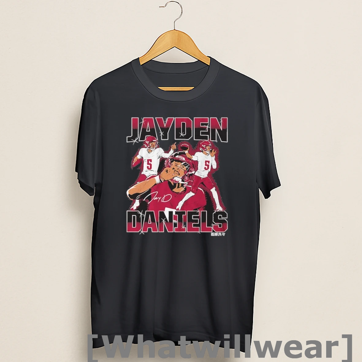 Official Jayden Daniels Masterpiece Player Signature Shirts