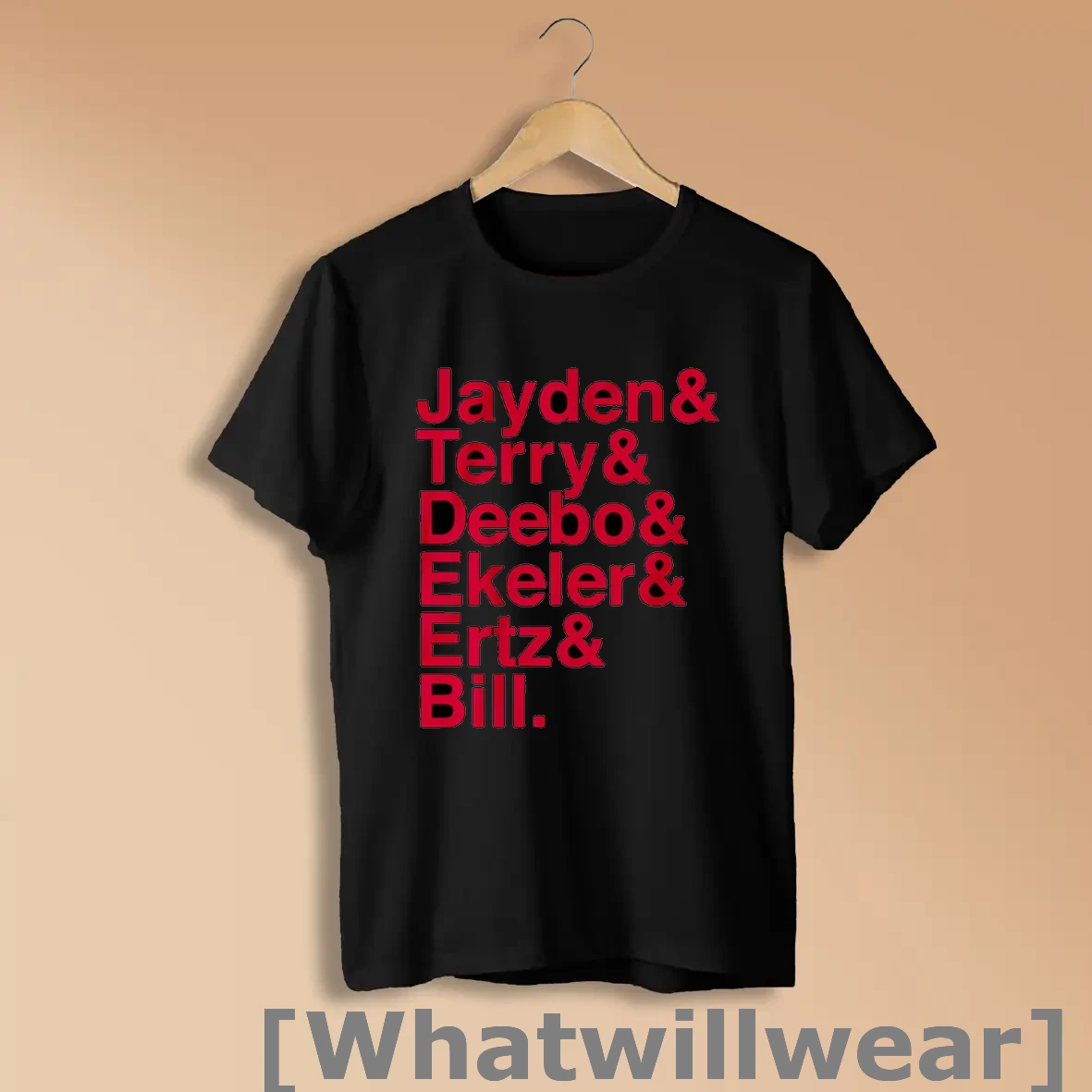 Official Jayden Terry Deebo Ekeler Ertz Bill Washington Ampersand Stars Shirts