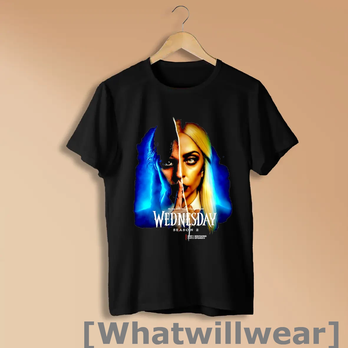 Official Jenna Ortega And Lady Gaga Wednesday Season 2 Shirts