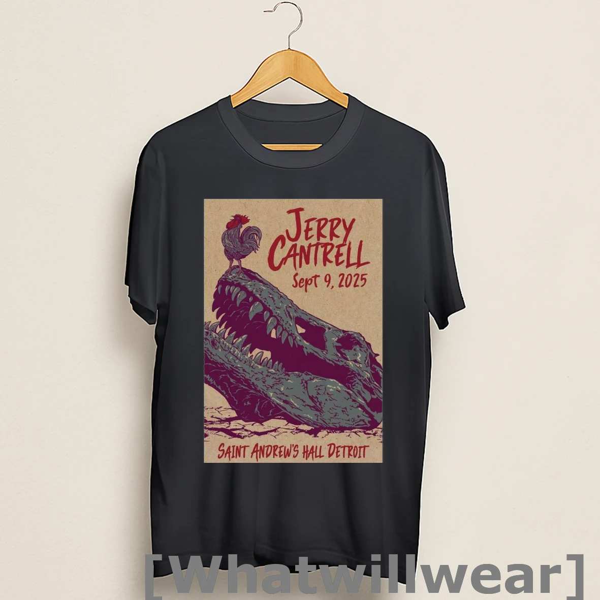 Official Jerry Cantrell Concert Saint Andrews Hall Detroit Mi September 9 2025 Shirts