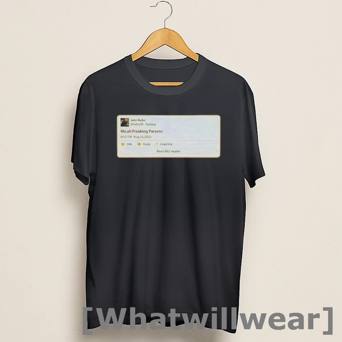 Official John Kuhn Tweets Mfp Micah Freaking Parsons Shirts