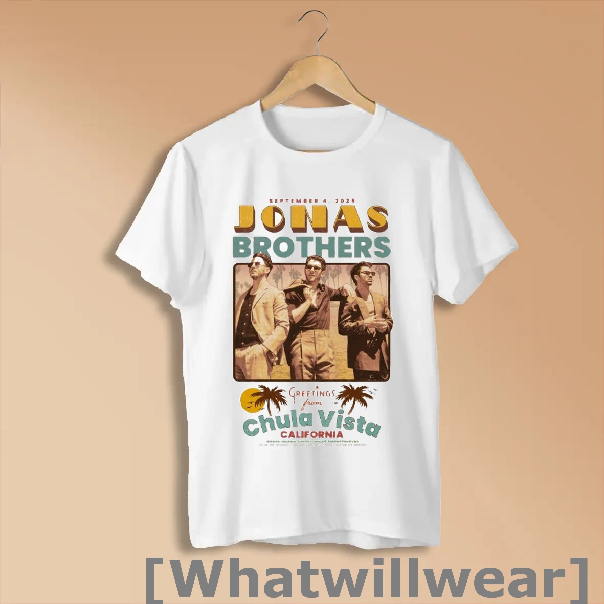 Official Jonas Brothers Greetings From Chula Vista Ca 04 Sep 2025 Shirts