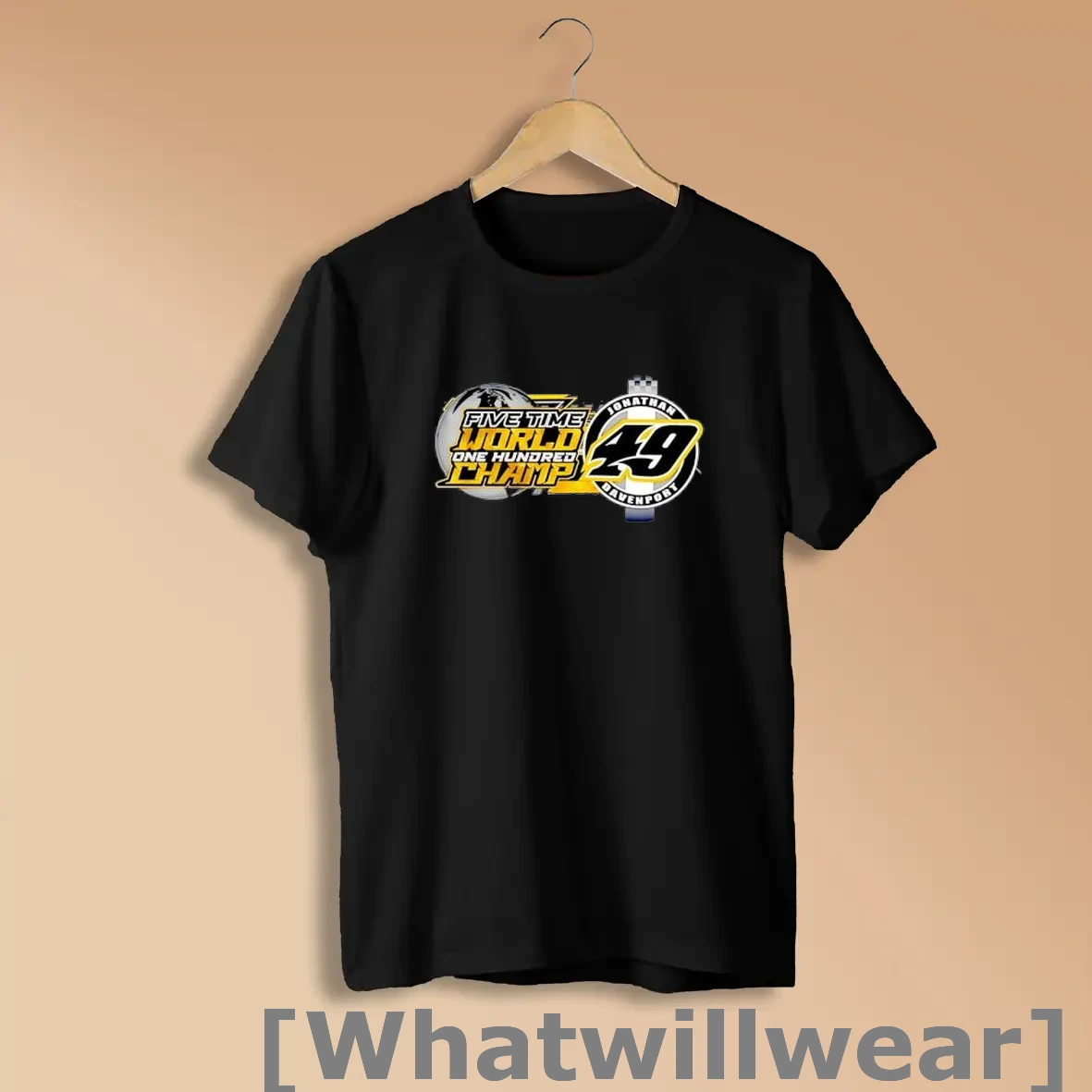 Official Jonathan Davenport 49 Five Time World One Hundred Champ Shirts