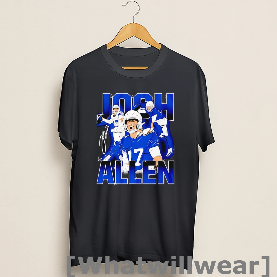 Official Josh Allen Buffalo Bills Football Masterpiece Signature Shirts