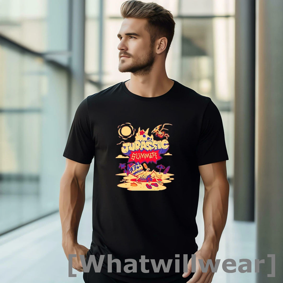 Official Jurassic Summer Skeleton Tshirts Sweater