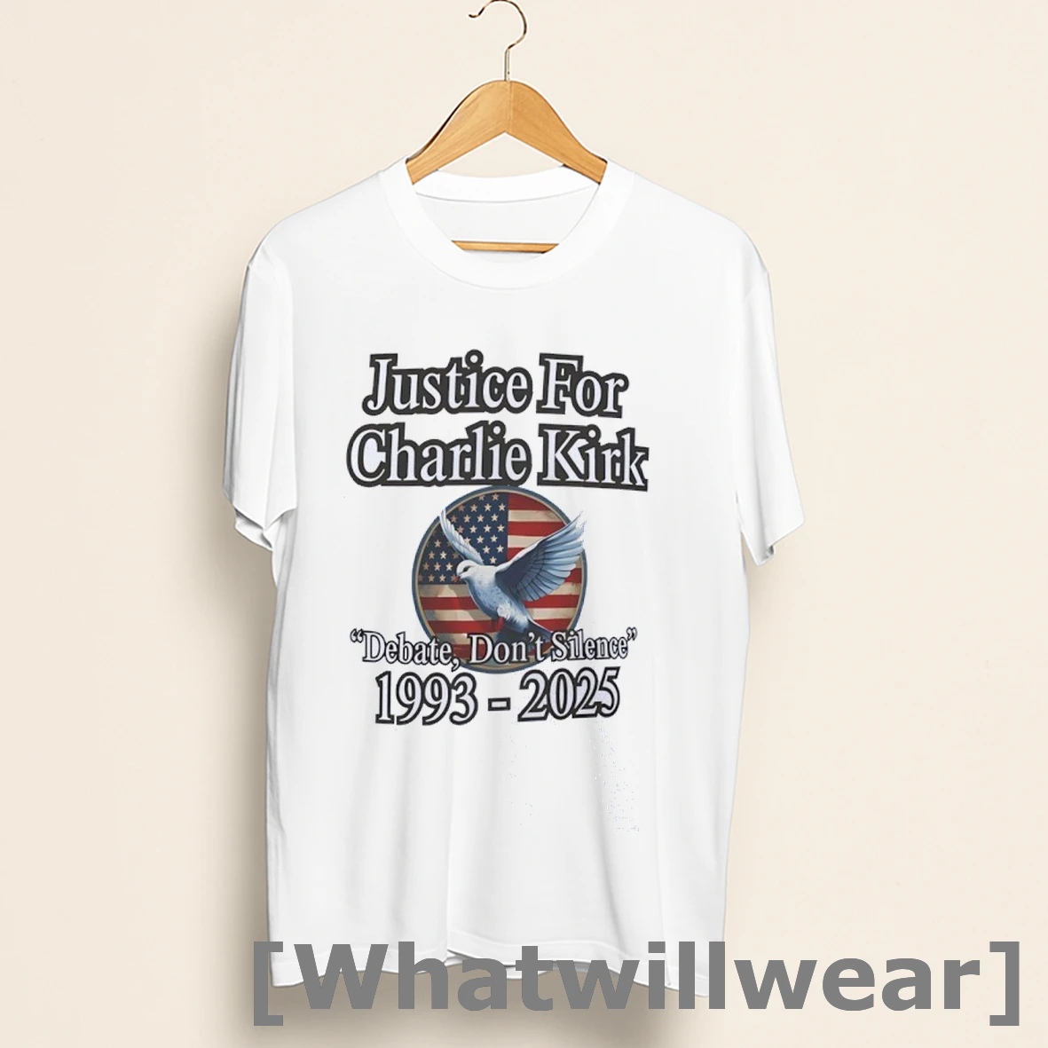 Official Justice For Charlie Kirk Debate Dont Silence 1993 2025 Usa Shirts