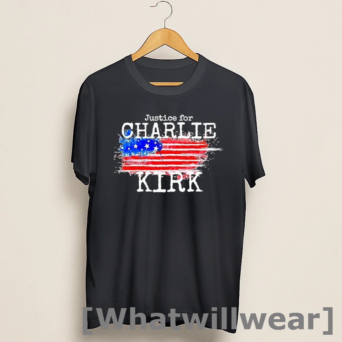 Official Justice For Charlie Kirk Memorial Us Flag Shirts
