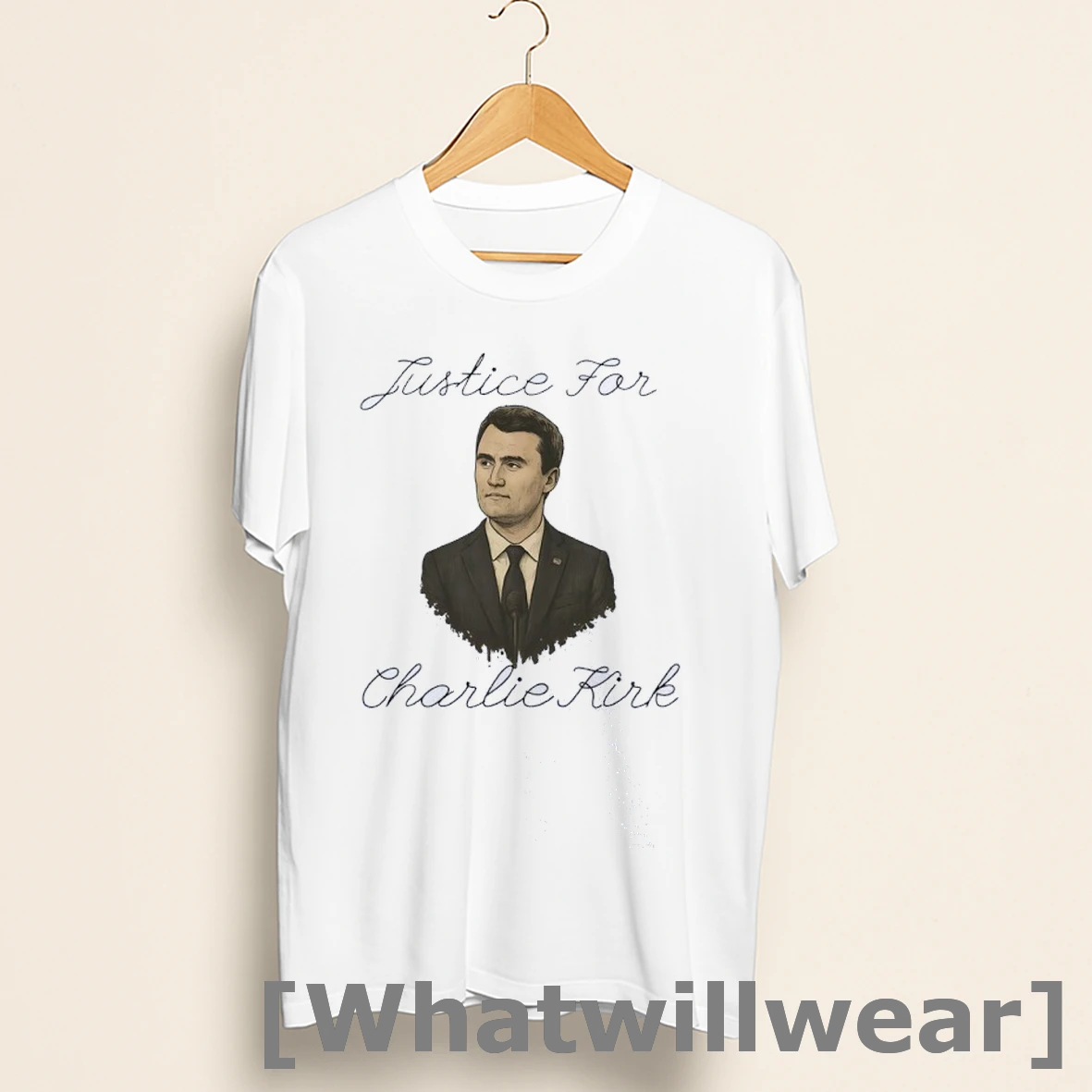 Official Justice For Charlie Kirk Portrait Shirts
