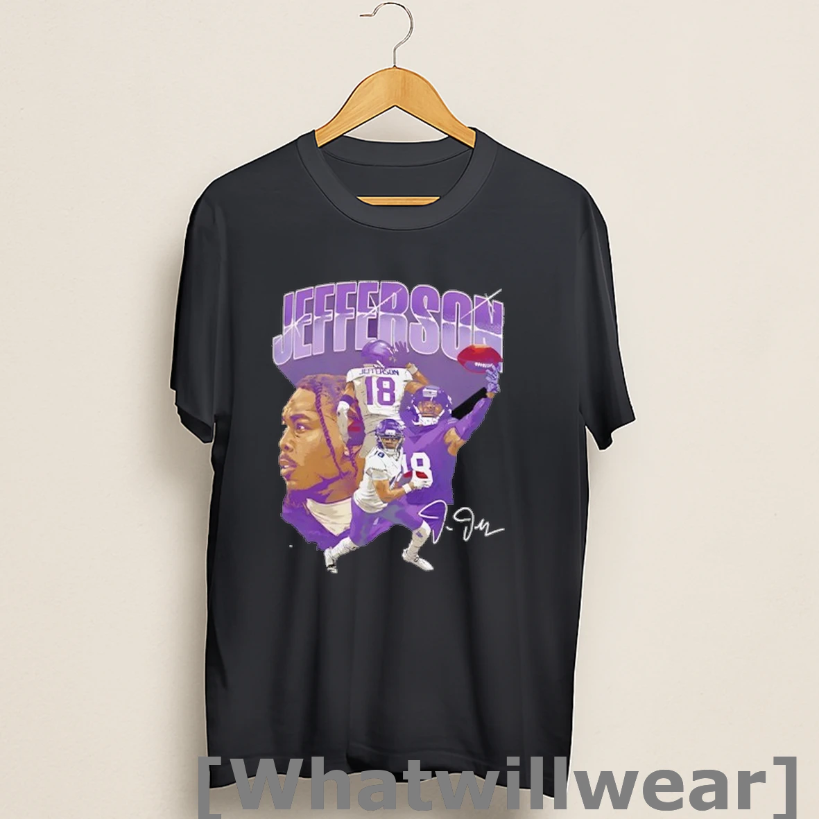 Official Justin Jefferson College Signature Football Shirts