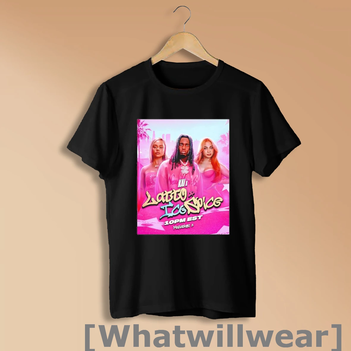 Official Kai Cenat Latto And Ice Spice Pink Shirt Sweatshirt