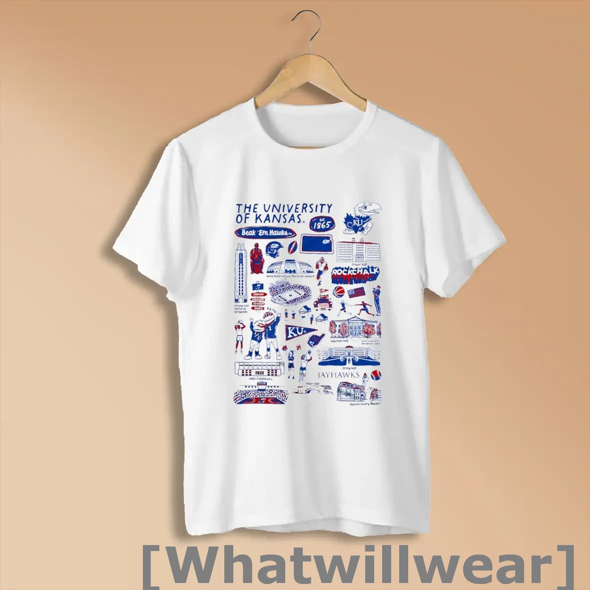 Official Kansas Jayhawks The University Vive La Fete Youth Impressions Artwork Shirts