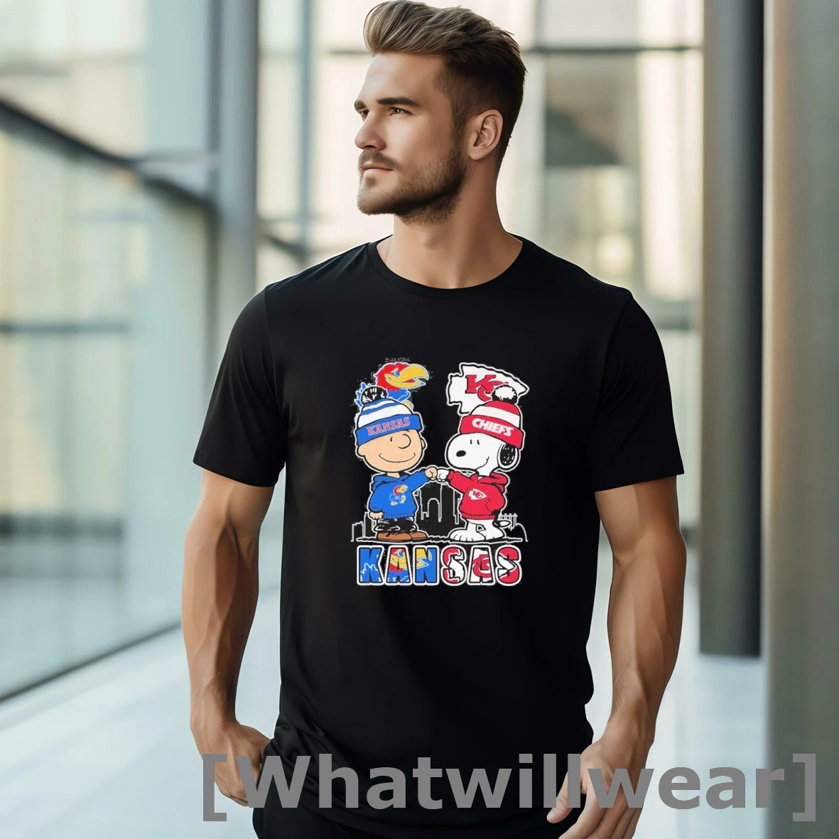 Official Kansas Snoopy Fist Bump Charlie Brown Chiefs And Royals Shirts