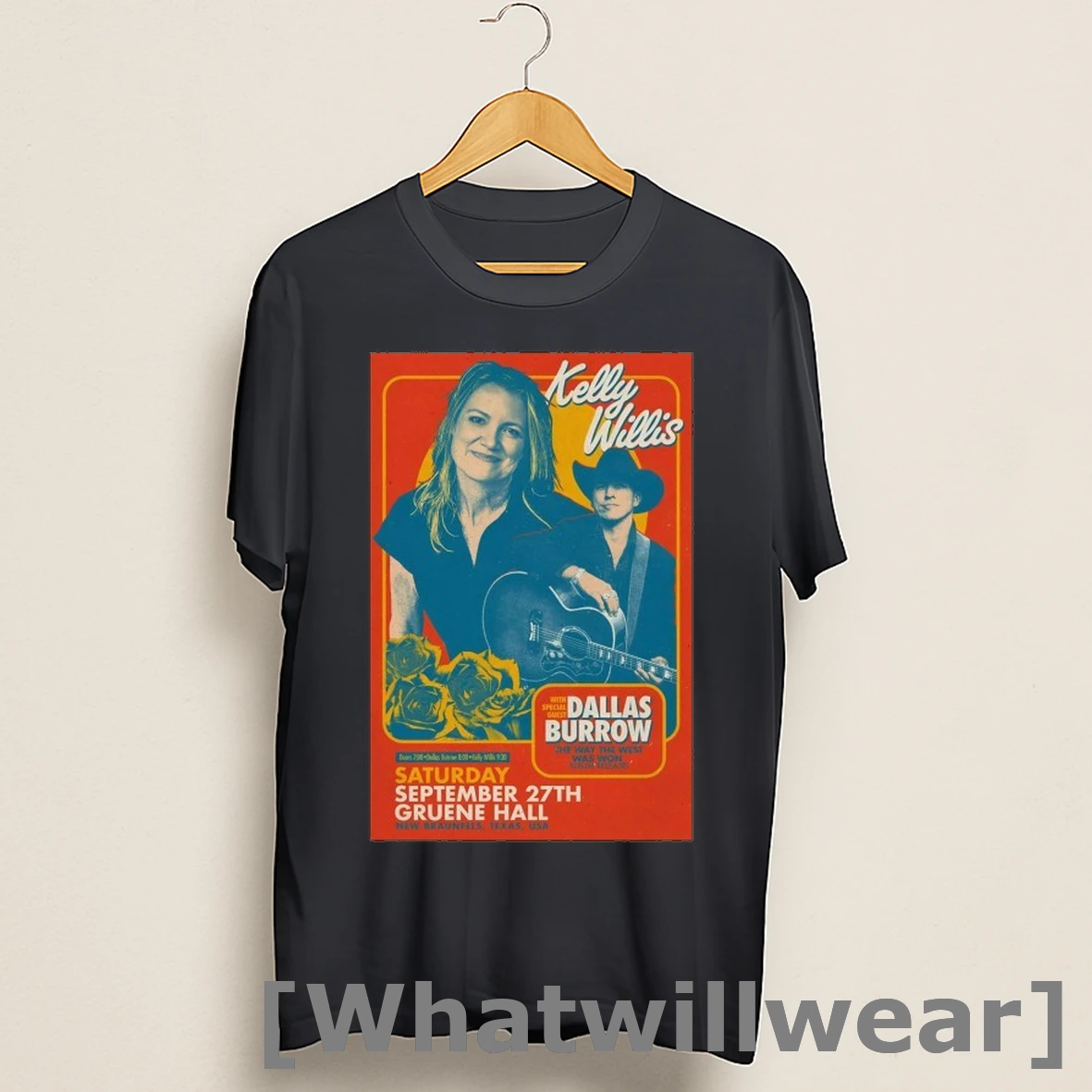 Official Kelly Willis Gruene Hall In New Braunfels Tx Sep 27 2025 Shirts