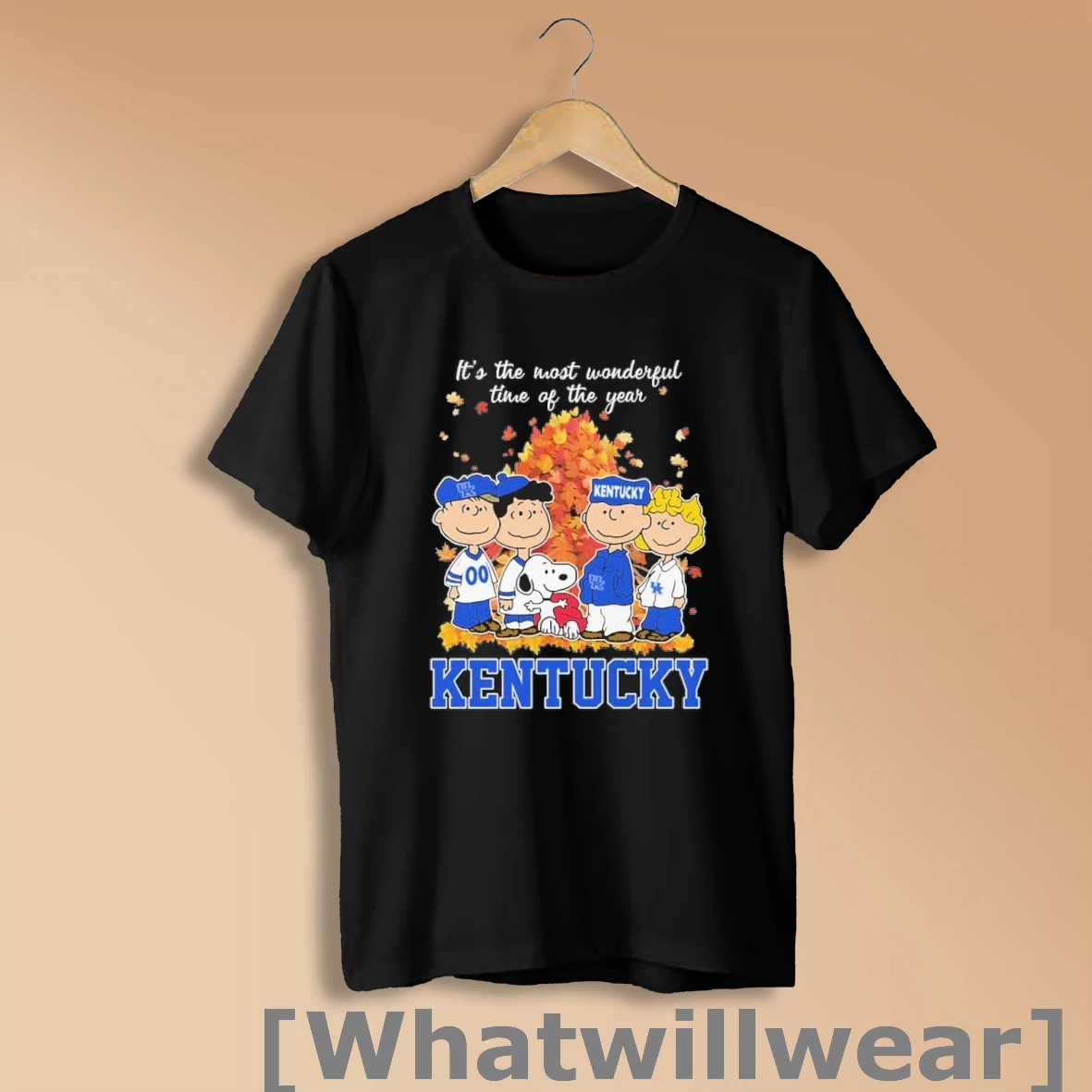 Official Kentucky Wildcats And Peanuts Character Its The Most Wonderful Time Of The Year Shirt Sweatshirt