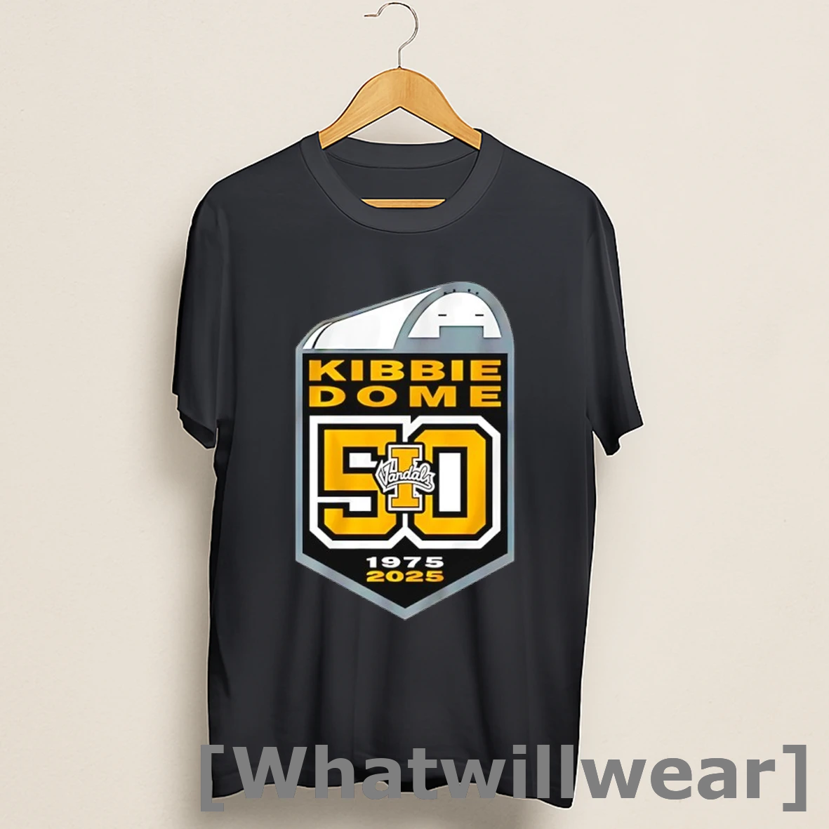 Official Kibbie Dome 50th Anniversary 1975 2025 Idaho Vandals Football Shirts