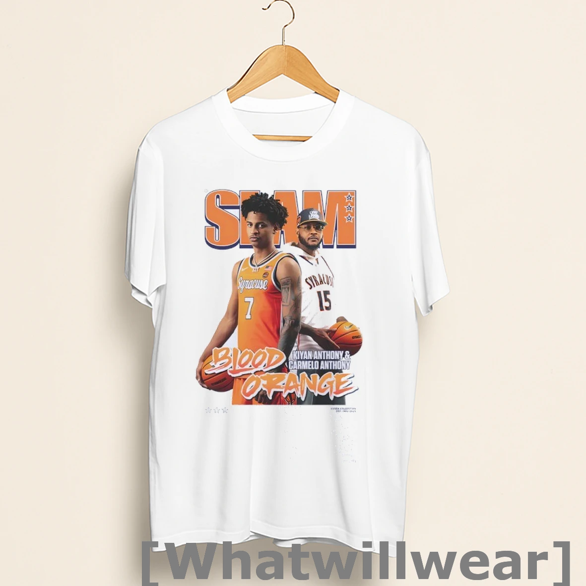 Official Kiyan And Carmelo Anthony Slam Cover 258 Shirts