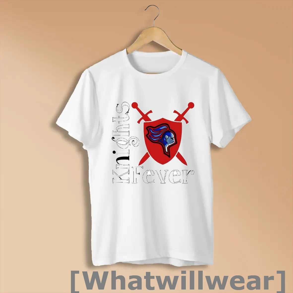 Official Knights Fever Knight Head And Crossed Swords Shirts
