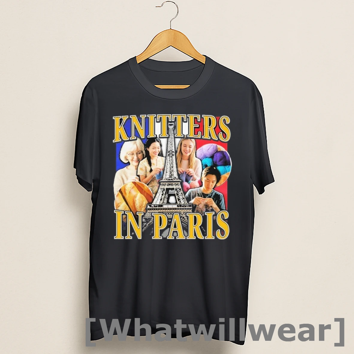Official Knitters In Paris France Flag Shirts