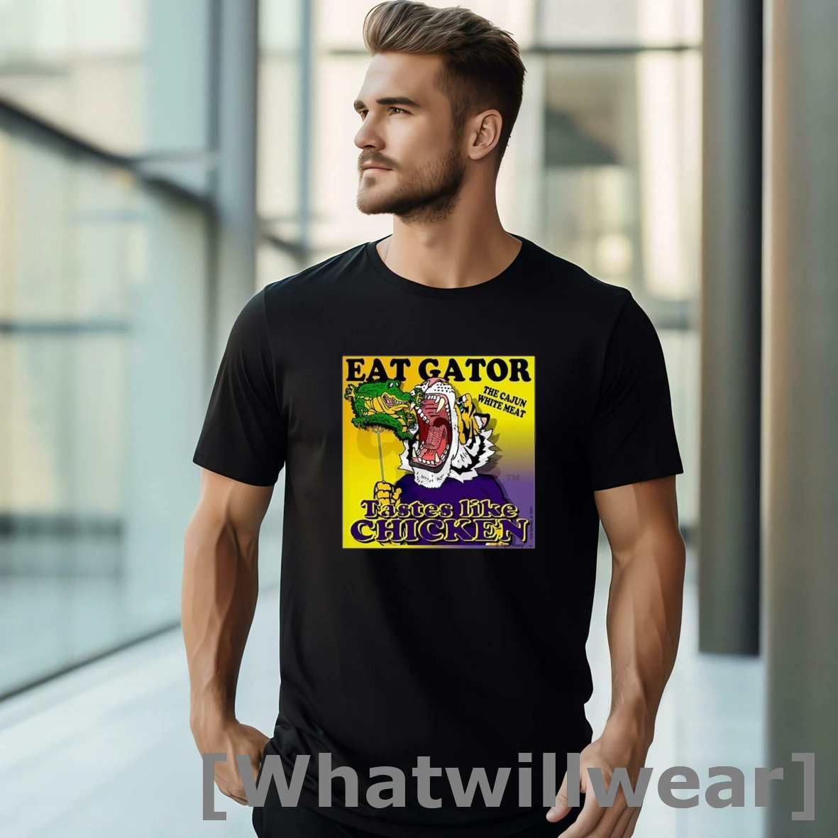 Official Lsu Tigers Eat Gators Tastes Like Chicken Shirts