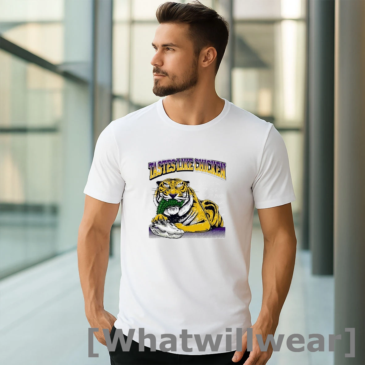 Official Lsu Tigers Vs Florida Gators Tastes Like Chicken Mascot Tshirts Sweater