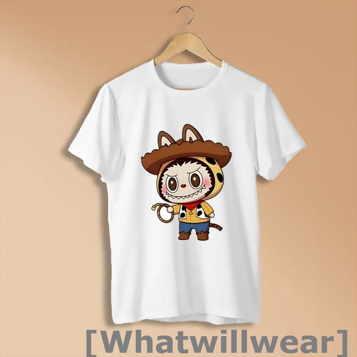 Official Labubu Woody The Cowboy Holding A Rope Shirts