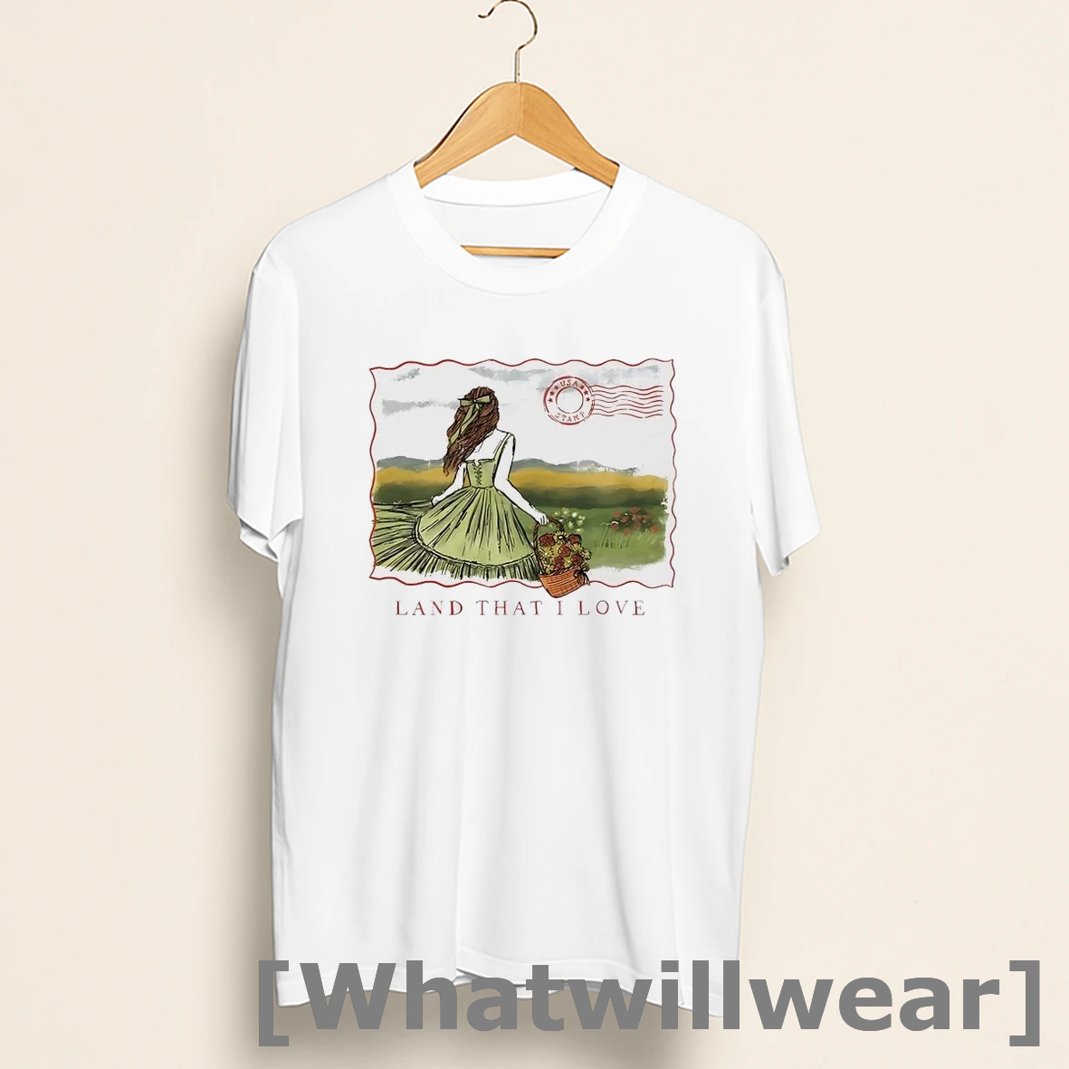Official Land That I Love Vintage Postage Stamp Shirts