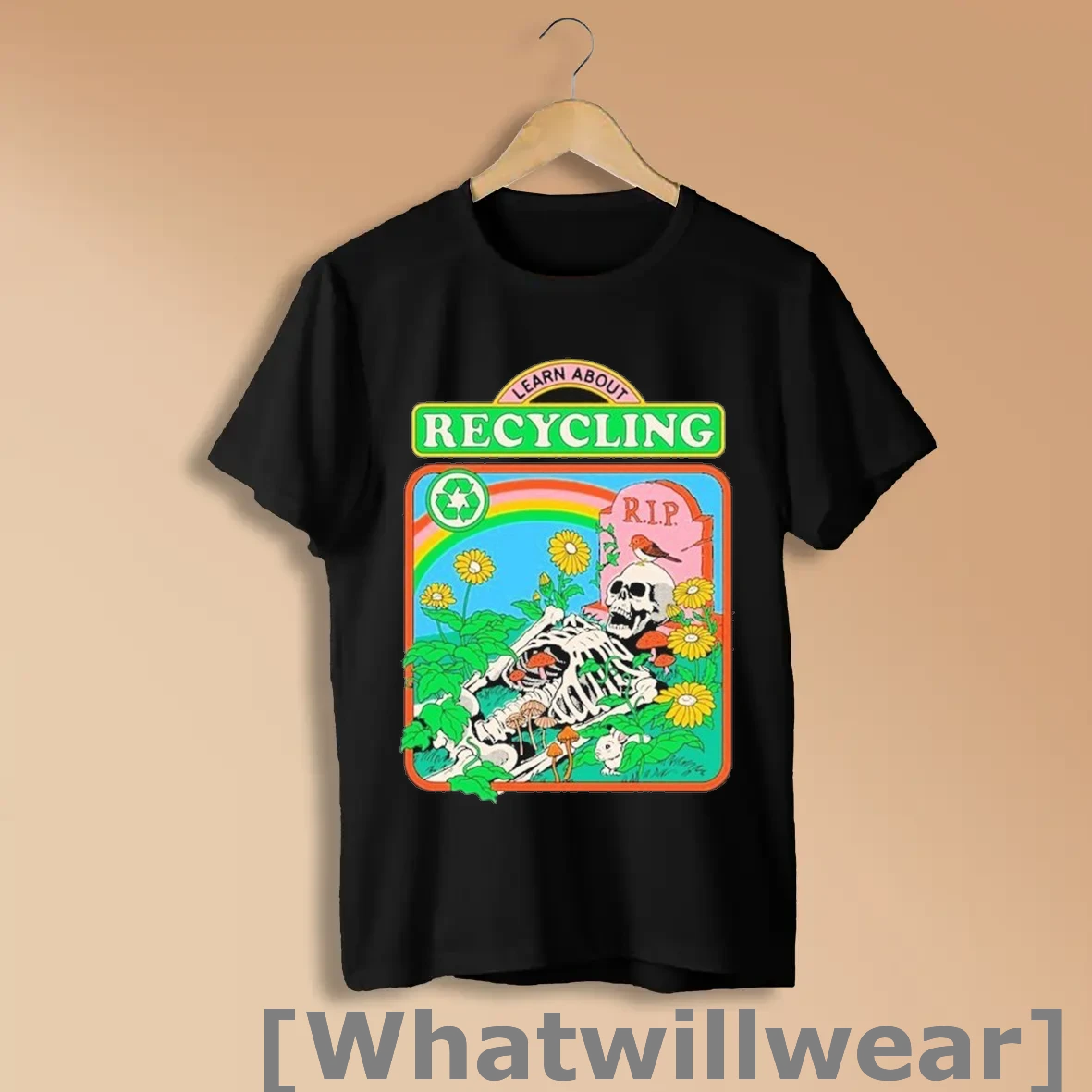 Official Learn About Recycling Rip Skeleton T Shirts Shirts