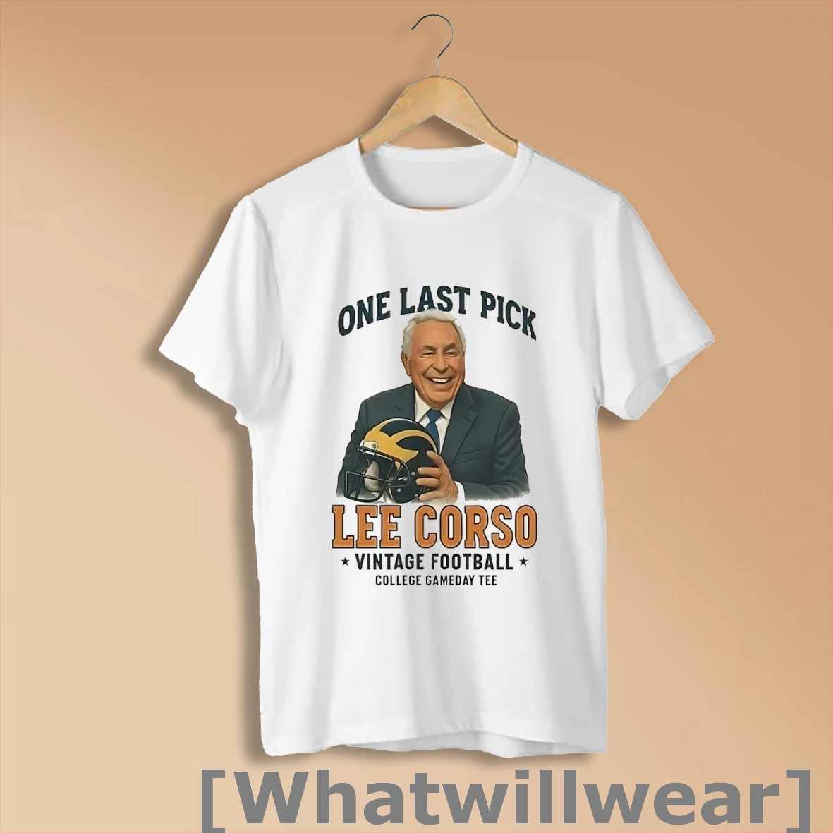 Official Lee Corso One Last Pick Vintage Football College Gameday Shirt Sweatshirt