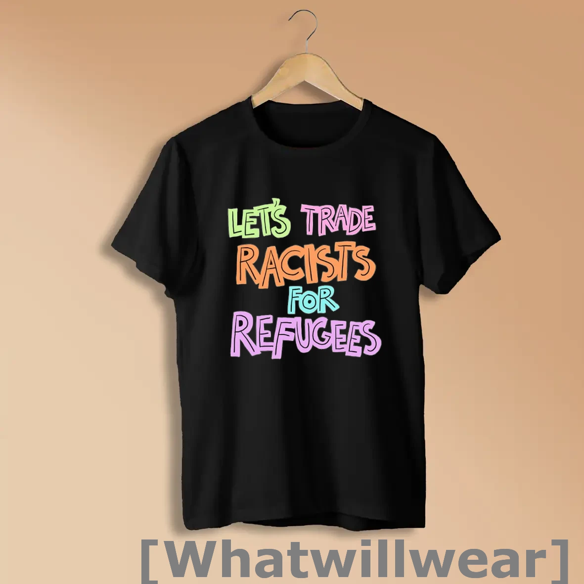 Official Lets Trade Racists For Refugees Shirts